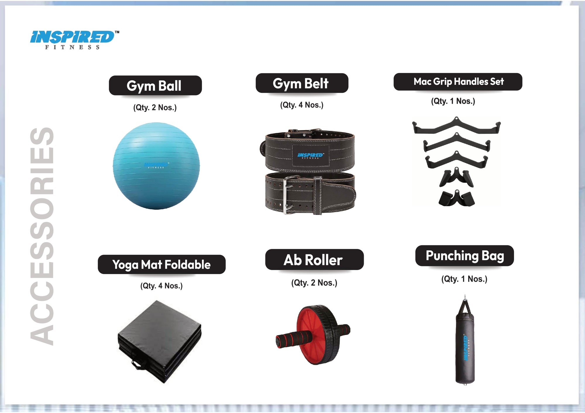 INSPIRED FITNESS FULL IMPORTED COMMERCIAL GYM SETUP RS 5 SERIES RS. 15,49,999/-