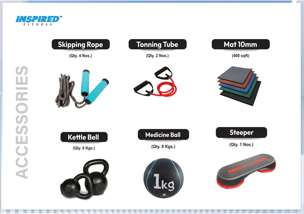 INSPIRED FITNESS FULL IMPORTED COMMERCIAL GYM SETUP RS 5 SERIES RS. 15,49,999/-