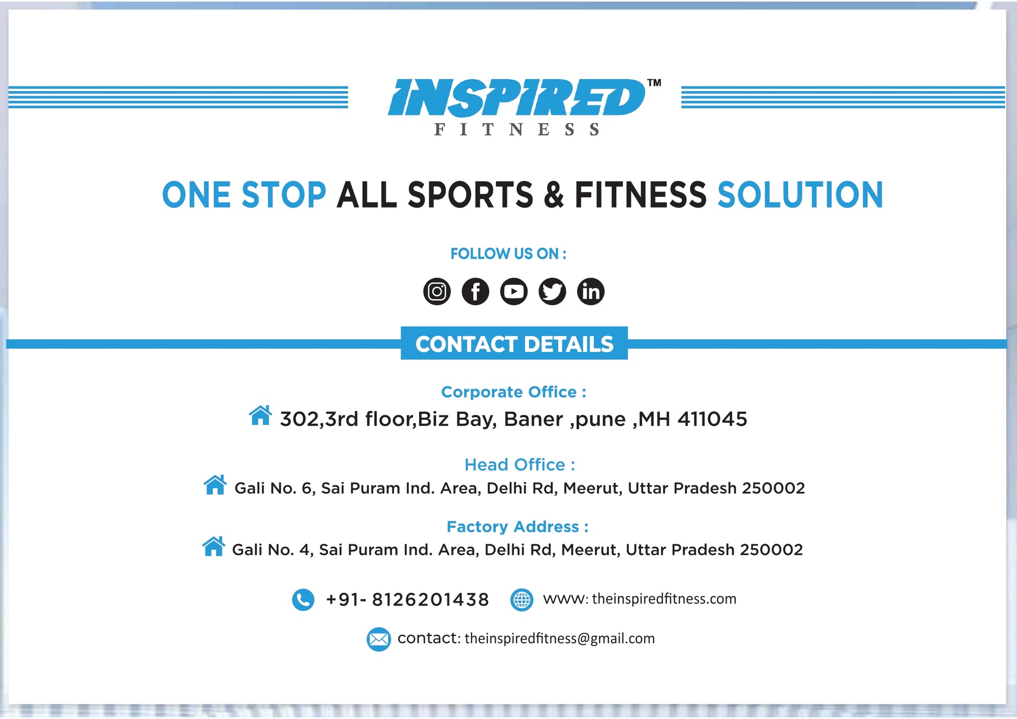 INSPIRED FITNESS FULL IMPORTED COMMERCIAL GYM SETUP RS 5 SERIES RS. 15,49,999/-