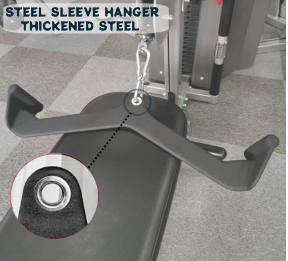 INSPIRED FITNESS Mag Grip Handle Attachment for Cable Machine – LAT Pulldown Mag Grip Set | Gym Mag Grip Bar for Back and LAT Pull Down Handle | Ergonomic Mag Grip