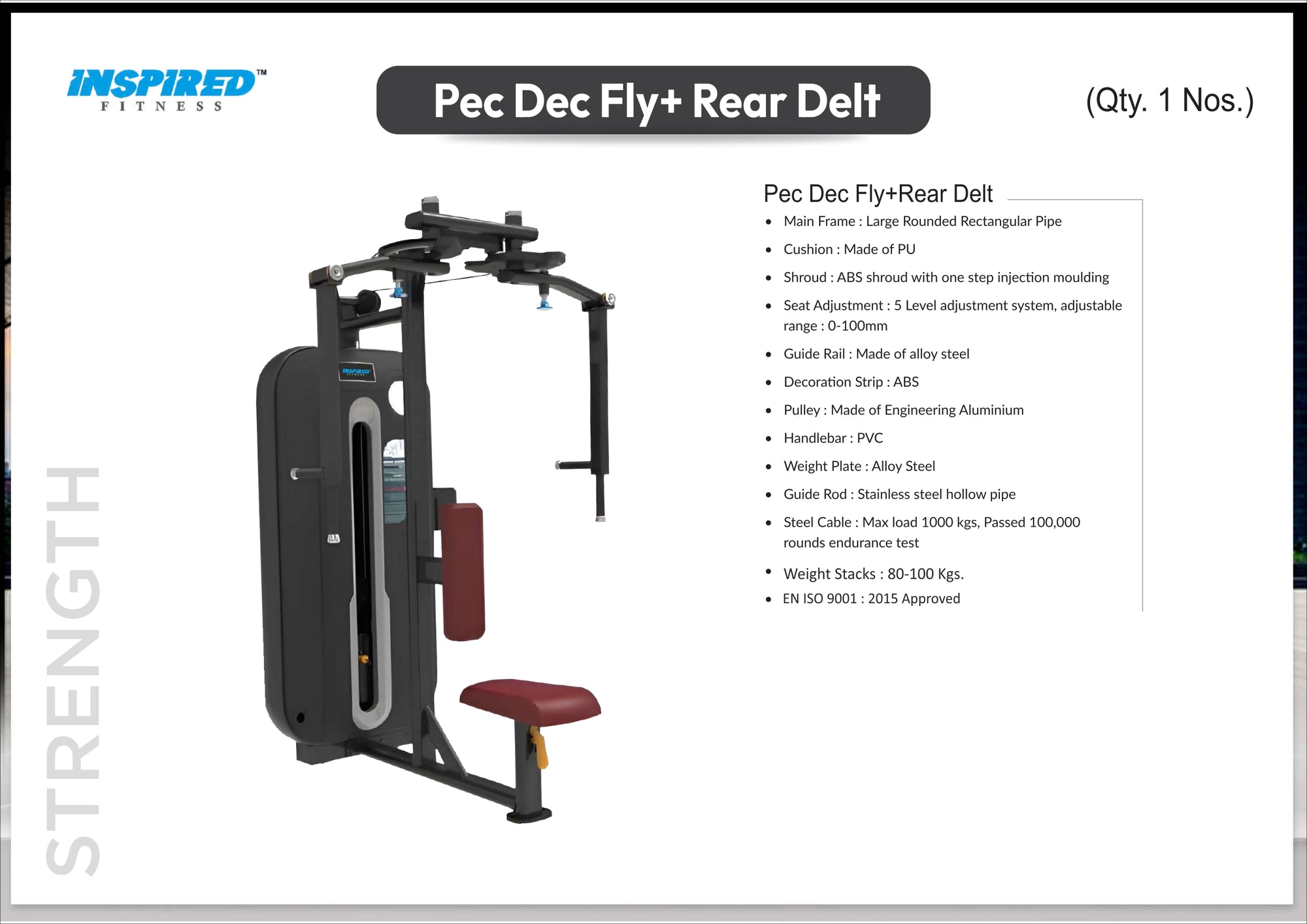 INSPIRED FITNESS FULL IMPORTANT GYM SETUP SUPREME SERIES RS.19,49,999/-
