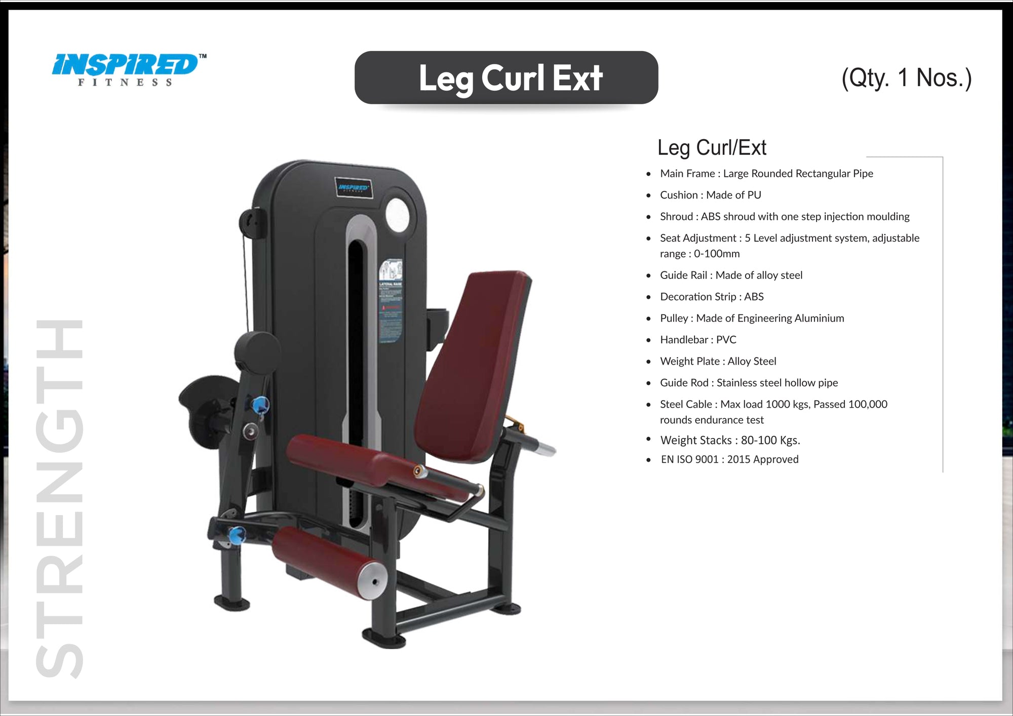 INSPIRED FITNESS FULL IMPORTANT GYM SETUP SUPREME SERIES RS.19,49,999/-