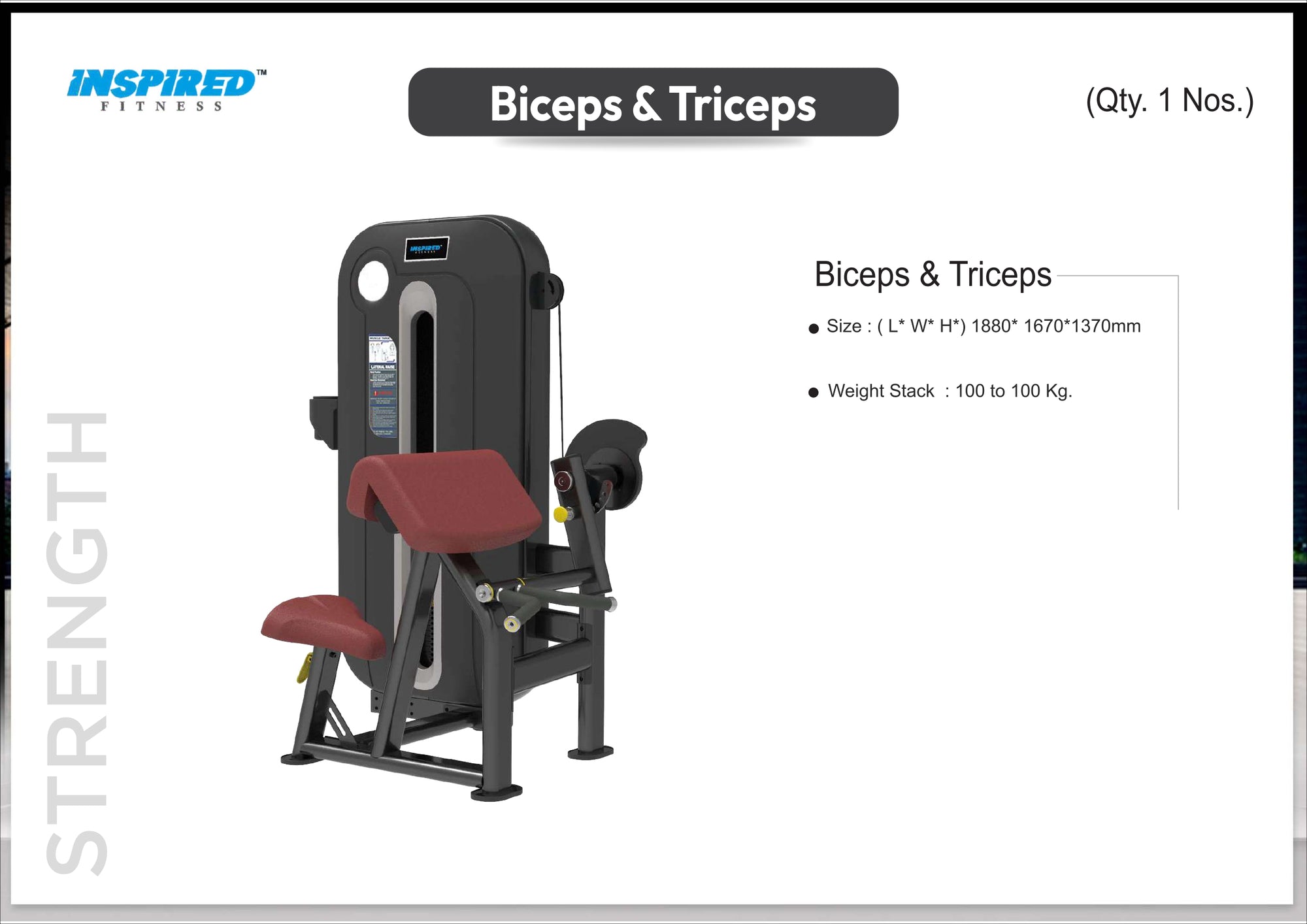 INSPIRED FITNESS FULL IMPORTANT GYM SETUP SUPREME SERIES RS.19,49,999/-