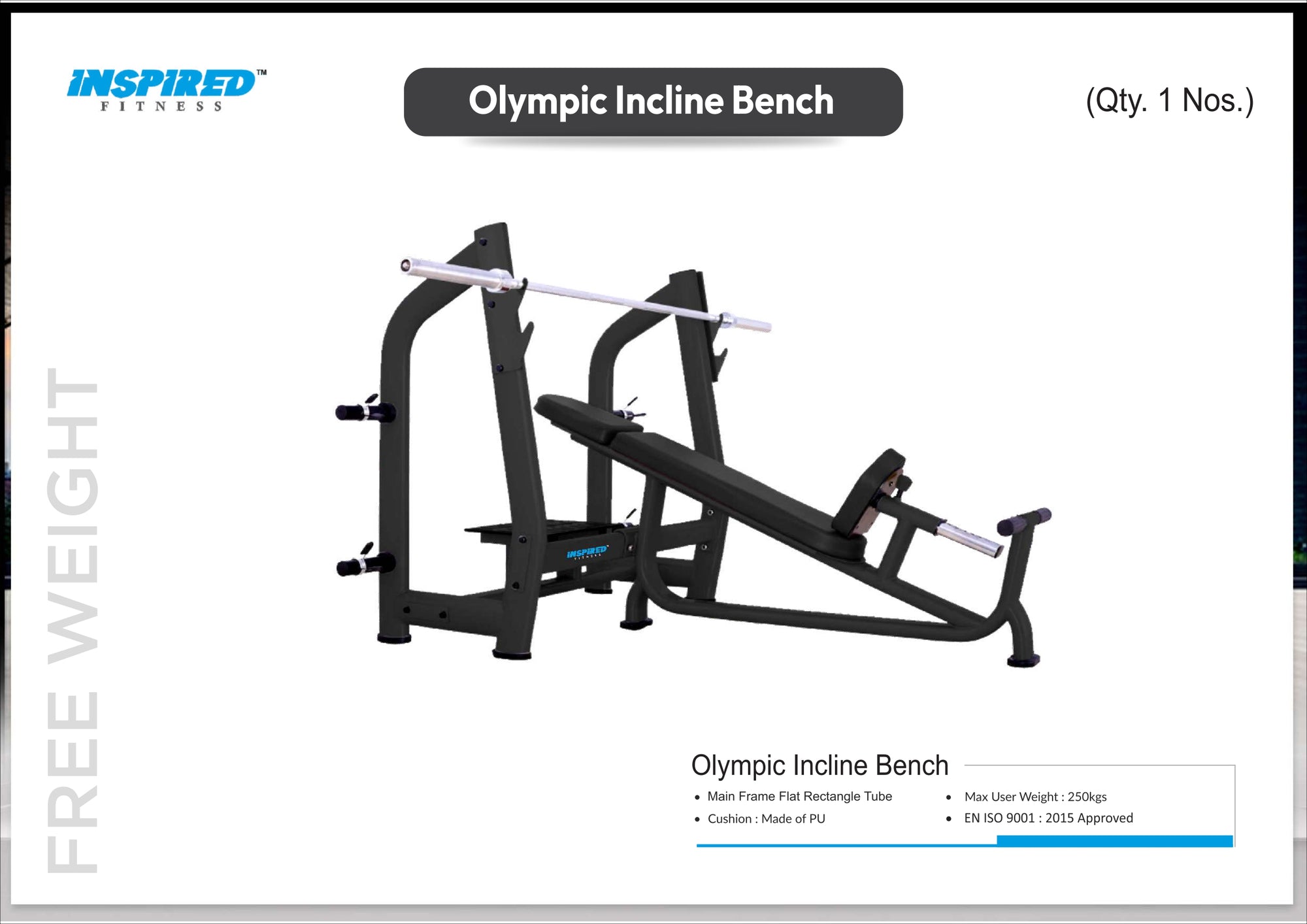 INSPIRED FITNESS FULL IMPORTANT GYM SETUP SUPREME SERIES RS.19,49,999/-