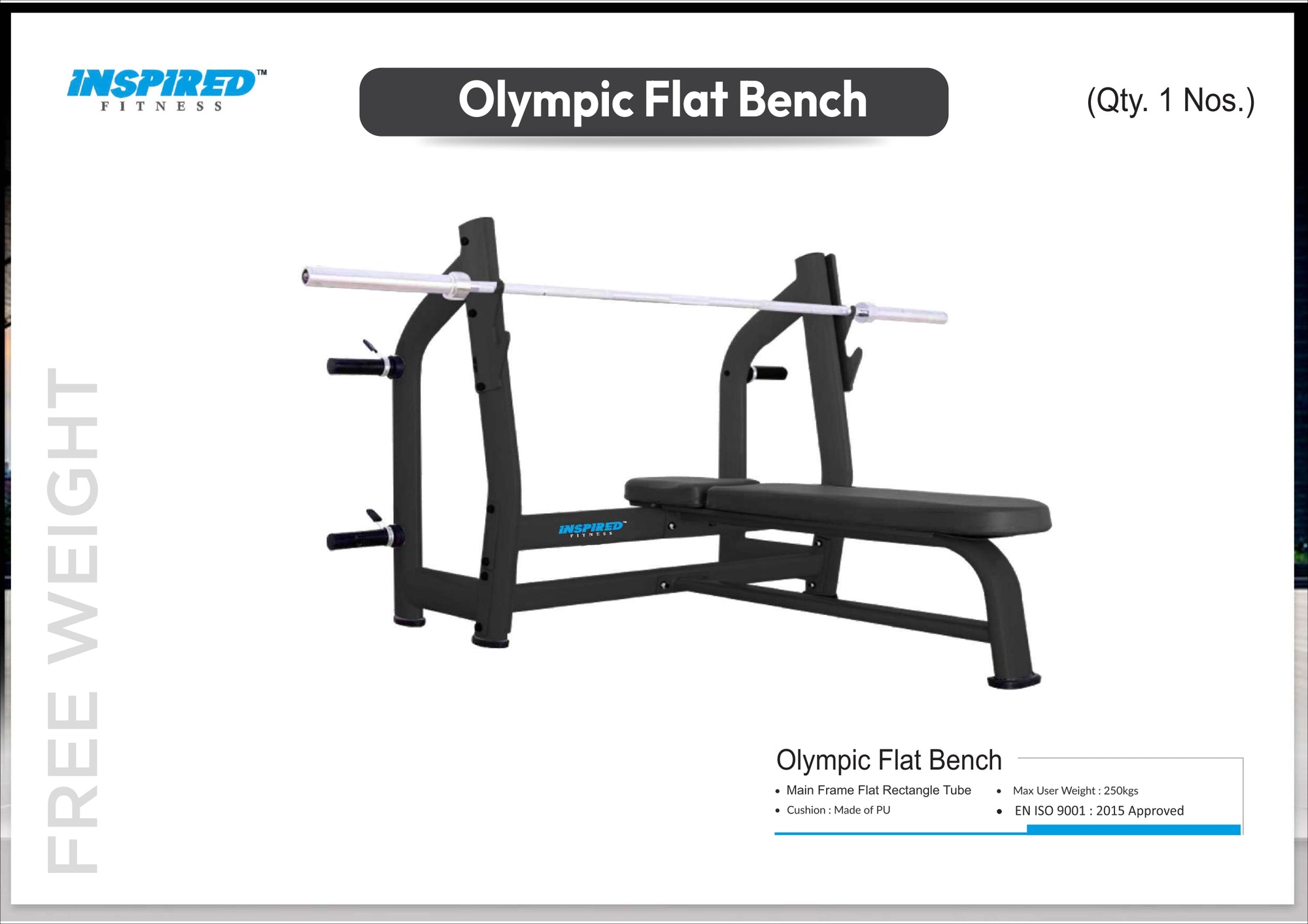 INSPIRED FITNESS FULL IMPORTANT GYM SETUP SUPREME SERIES RS.19,49,999/-