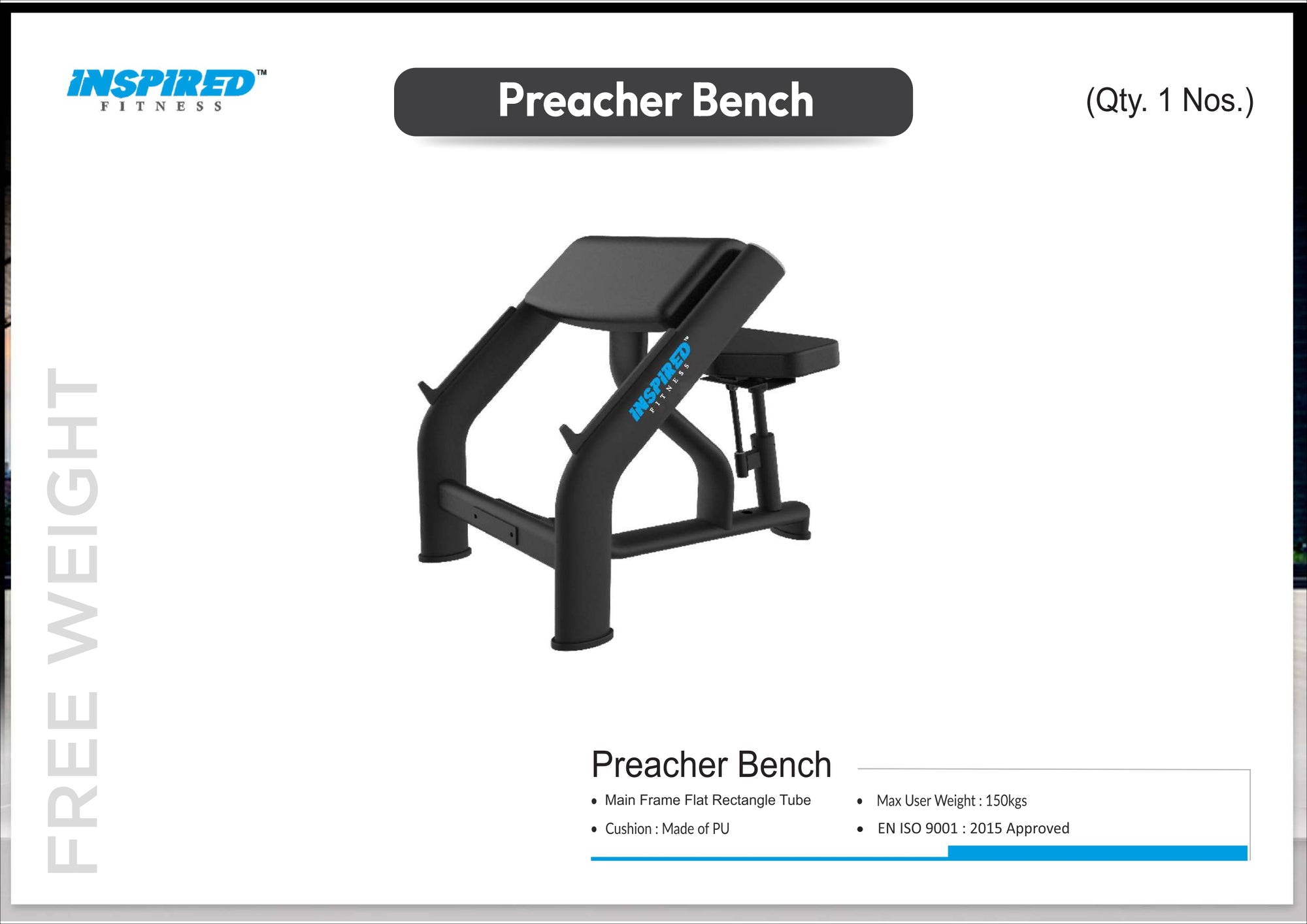 INSPIRED FITNESS FULL IMPORTANT GYM SETUP SUPREME SERIES RS.19,49,999/-