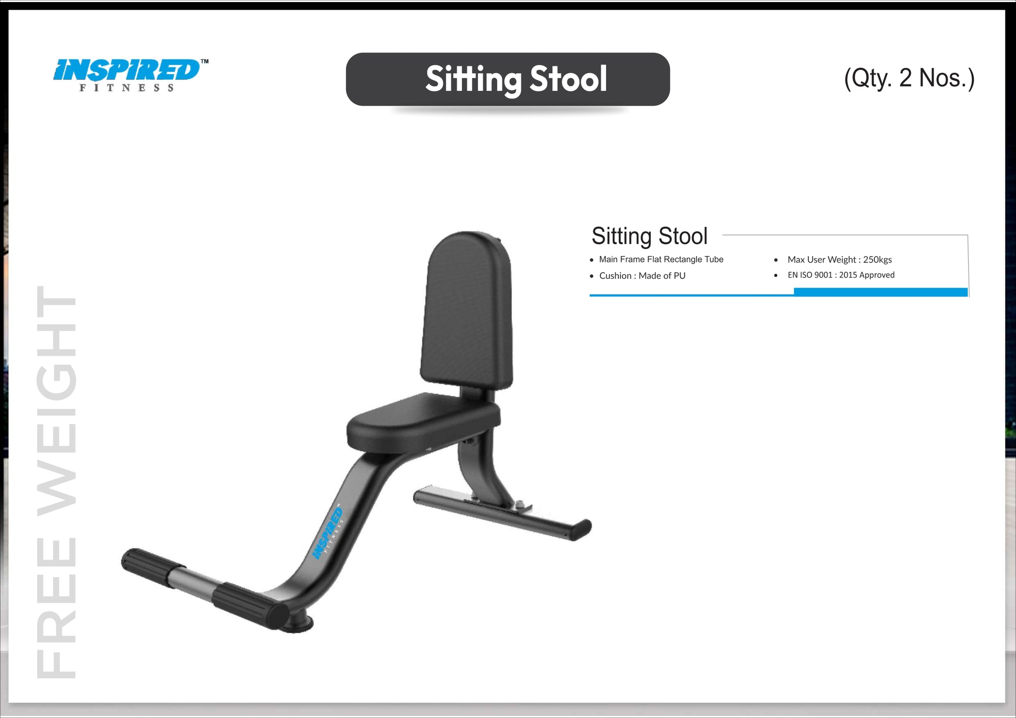 INSPIRED FITNESS FULL IMPORTANT GYM SETUP SUPREME SERIES RS.19,49,999/-