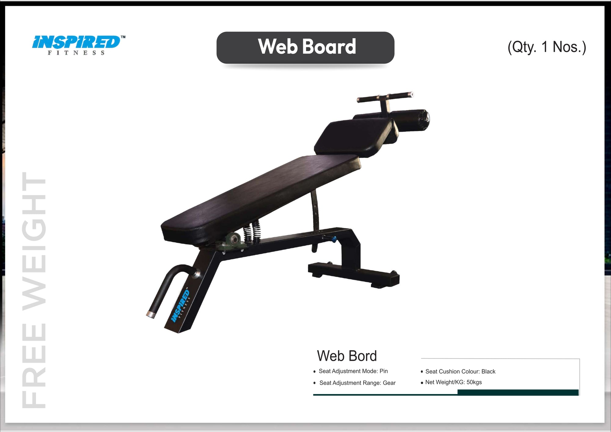 INSPIRED FITNESS FULL IMPORTANT GYM SETUP SUPREME SERIES RS.19,49,999/-