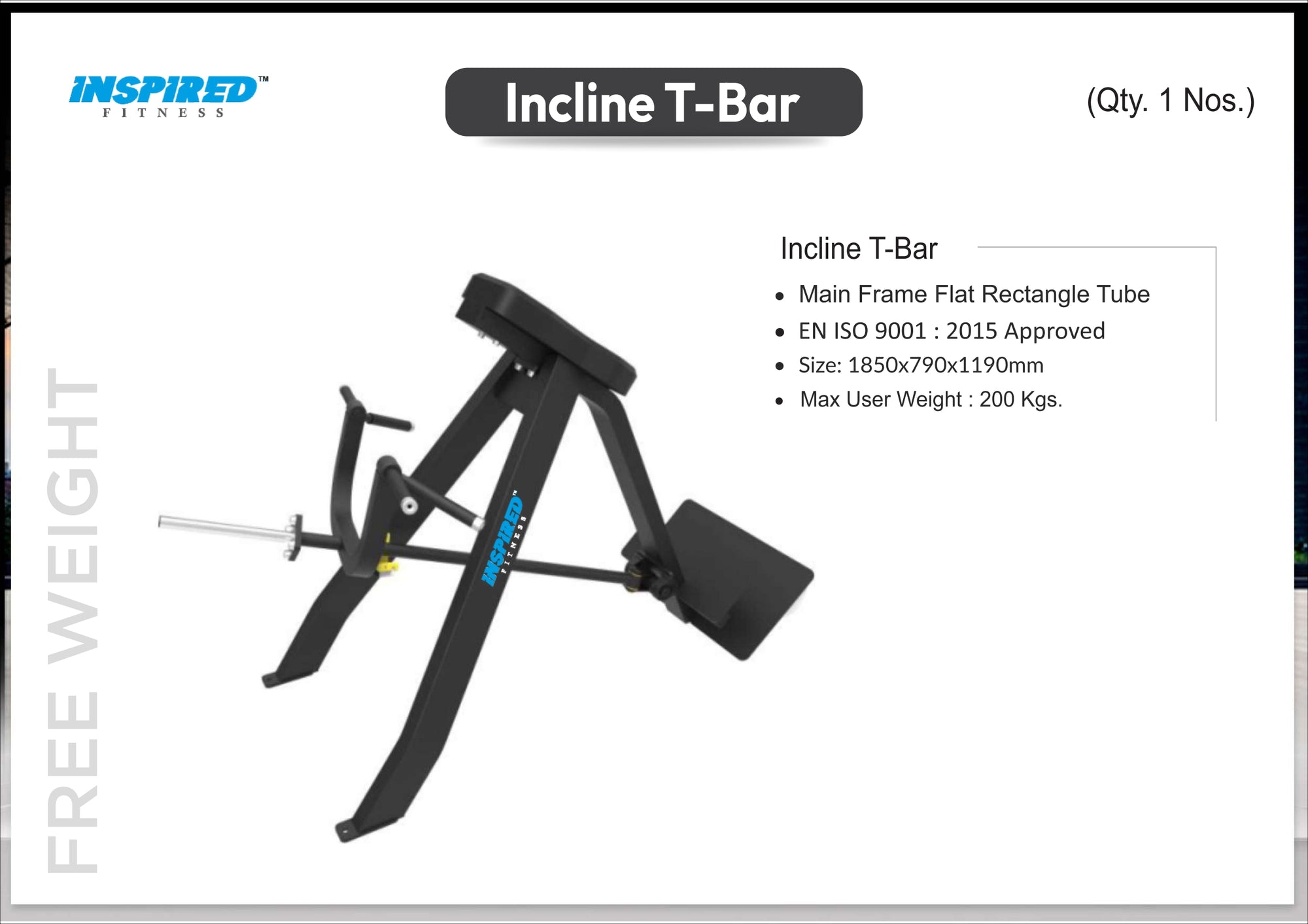 INSPIRED FITNESS FULL IMPORTANT GYM SETUP SUPREME SERIES RS.19,49,999/-