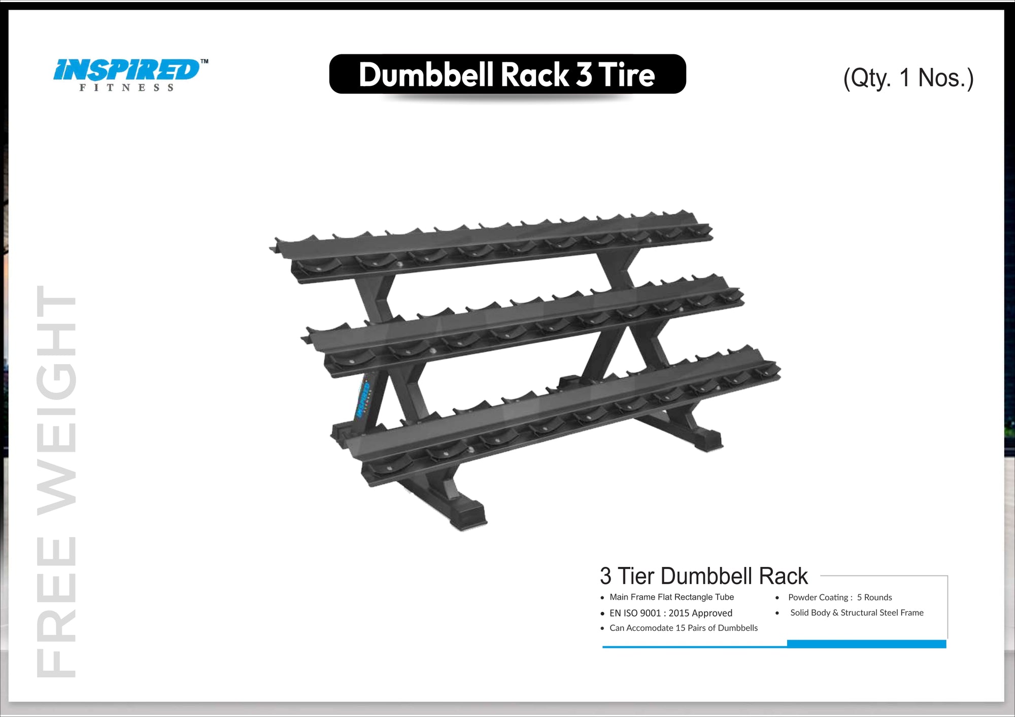 INSPIRED FITNESS FULL IMPORTANT GYM SETUP SUPREME SERIES RS.19,49,999/-