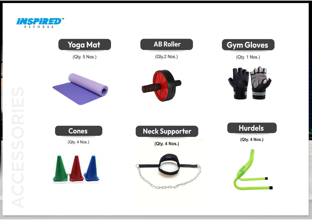 INSPIRED FITNESS FULL IMPORTANT GYM SETUP SUPREME SERIES RS.19,49,999/-