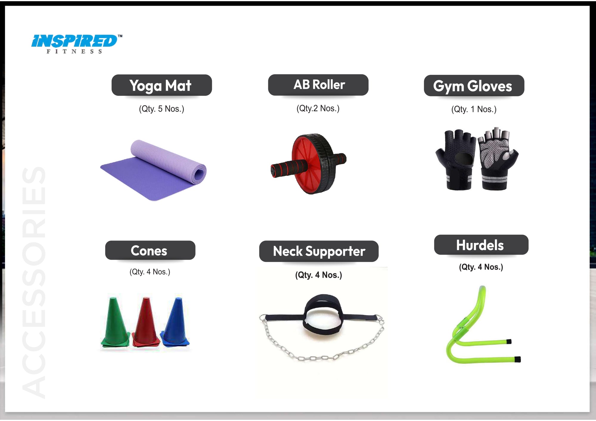 INSPIRED FITNESS FULL IMPORTANT GYM SETUP SUPREME SERIES RS.19,49,999/-