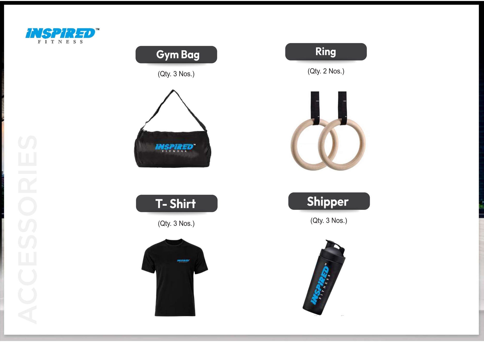 INSPIRED FITNESS FULL IMPORTANT GYM SETUP SUPREME SERIES RS.19,49,999/-