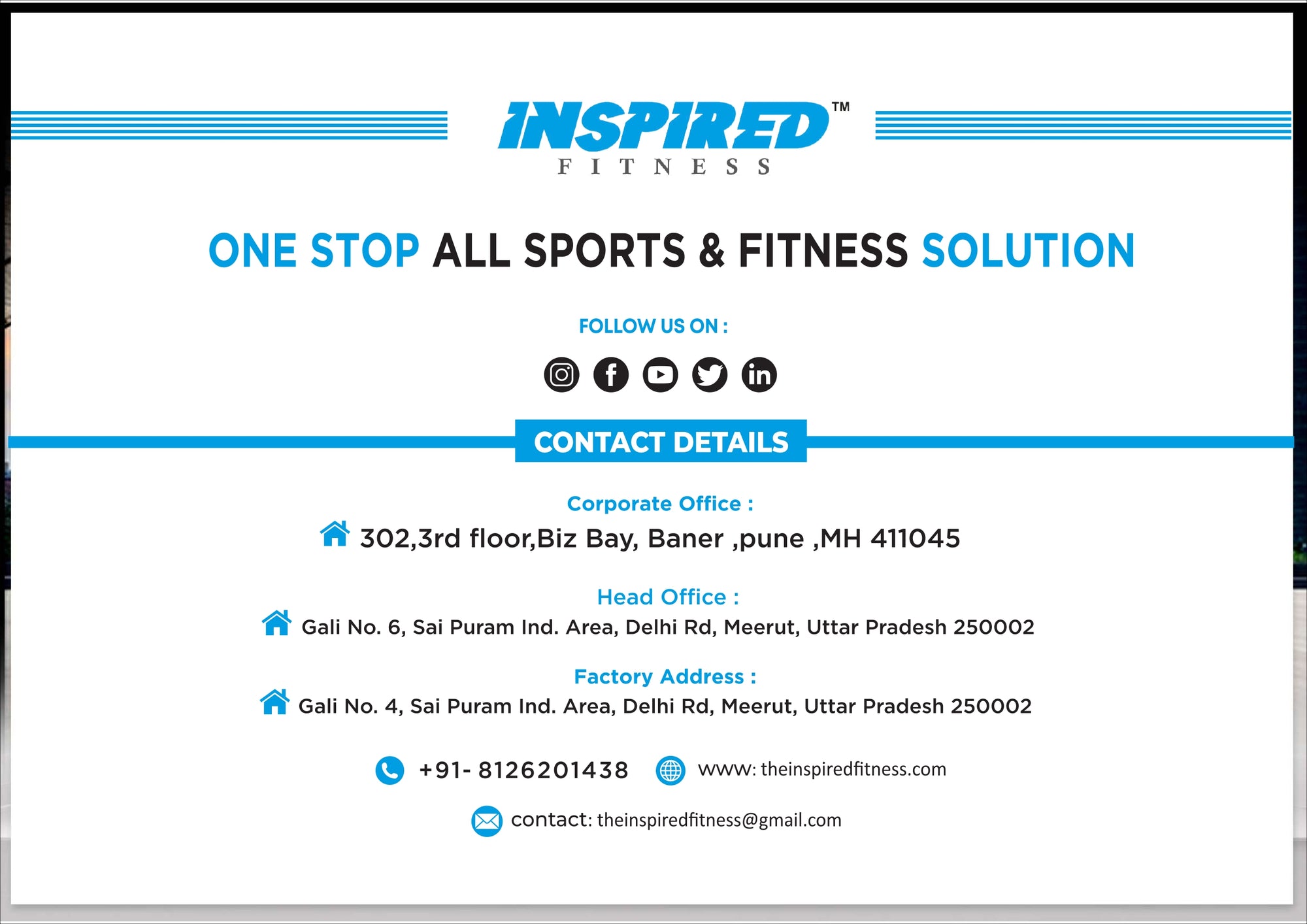 INSPIRED FITNESS FULL IMPORTANT GYM SETUP SUPREME SERIES RS.19,49,999/-