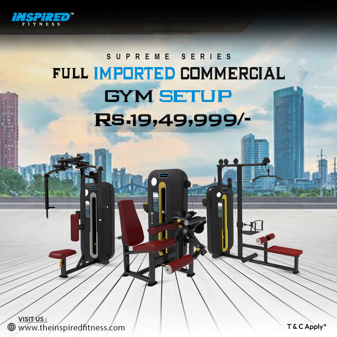 INSPIRED FITNESS FULL IMPORTANT GYM SETUP SUPREME SERIES RS.19,49,999/-