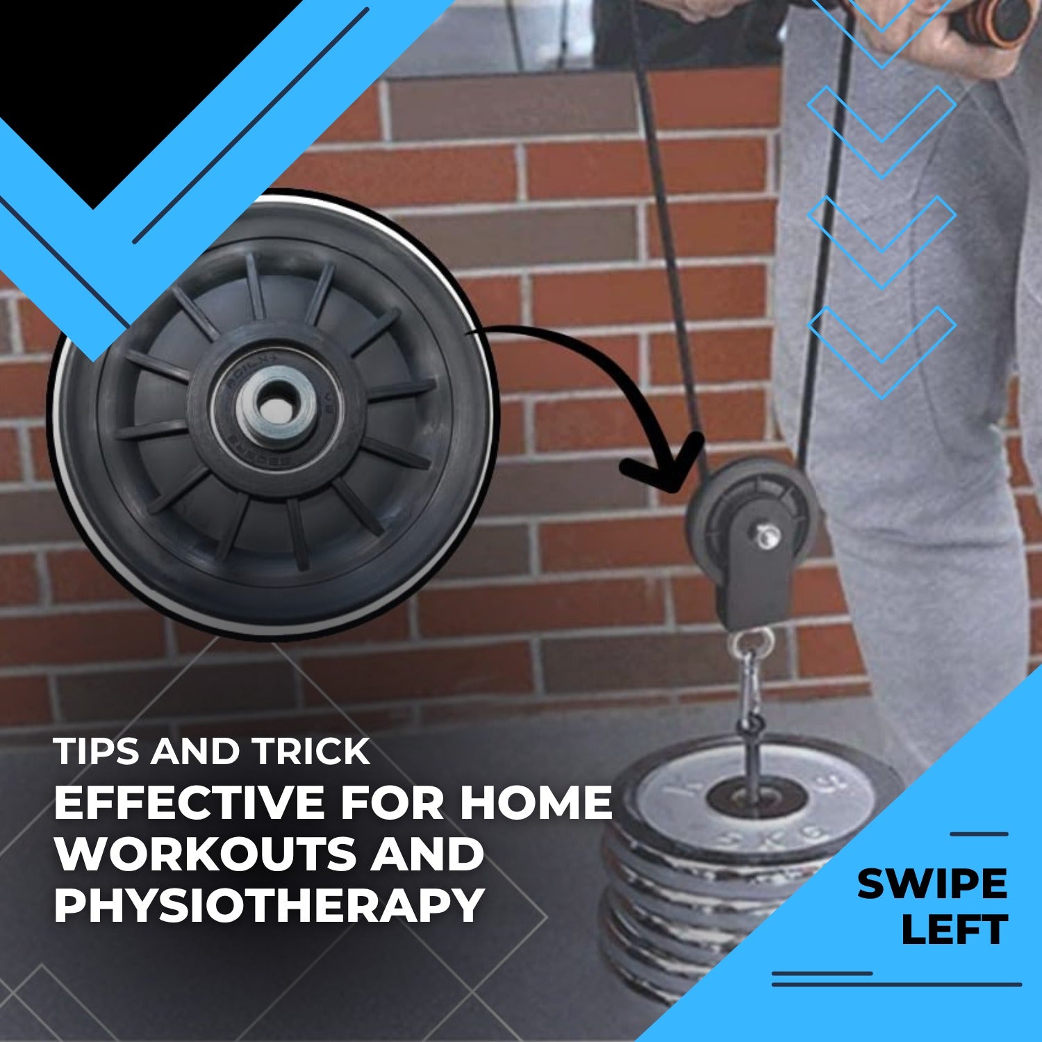 INSPIRED FITNESS Gym Cable Pulley – Heavy Duty Pulley for Weight Lifting Machine | Gym Pulley Wheel for Home Gym | Fitness Equipment Pulley | LAT Pulldown Pulley Wheel | Gym Machine Cable Pulley