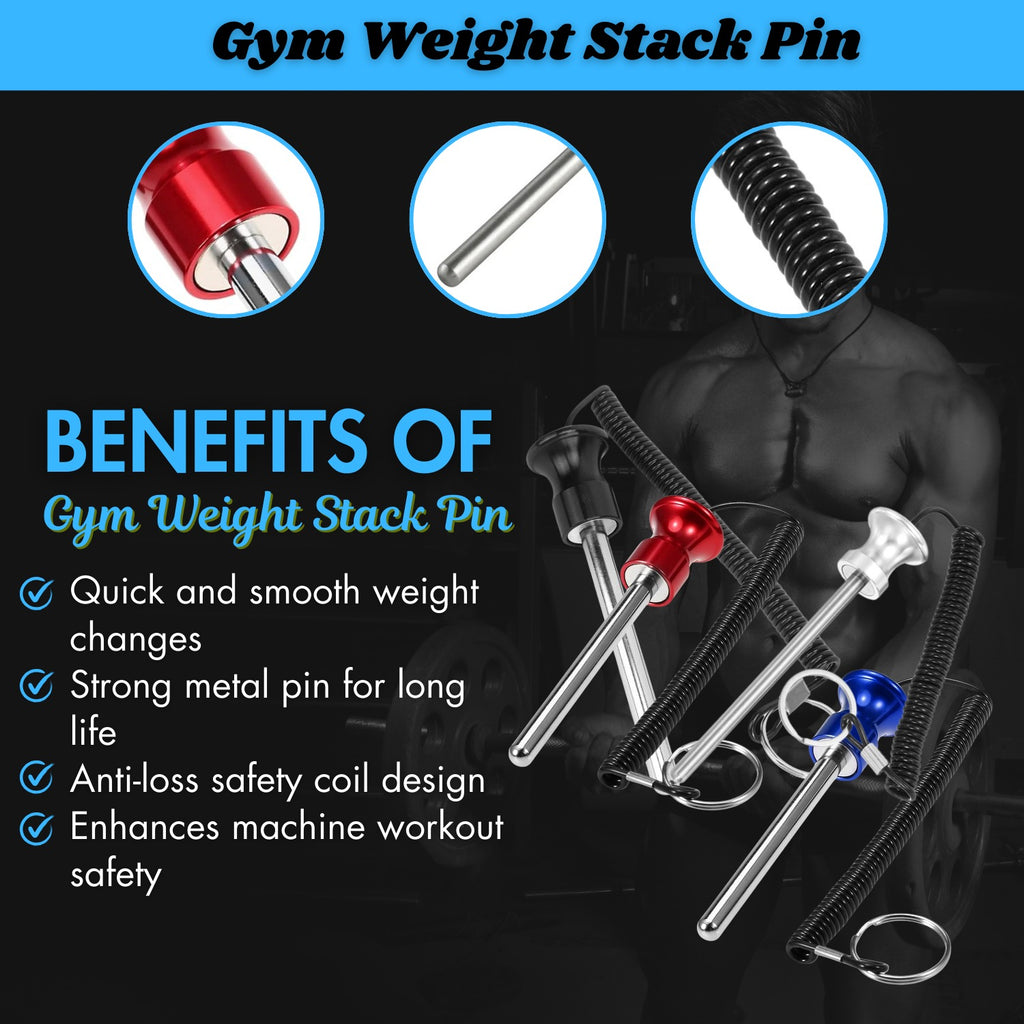 Gym Weight Stack Pin Set