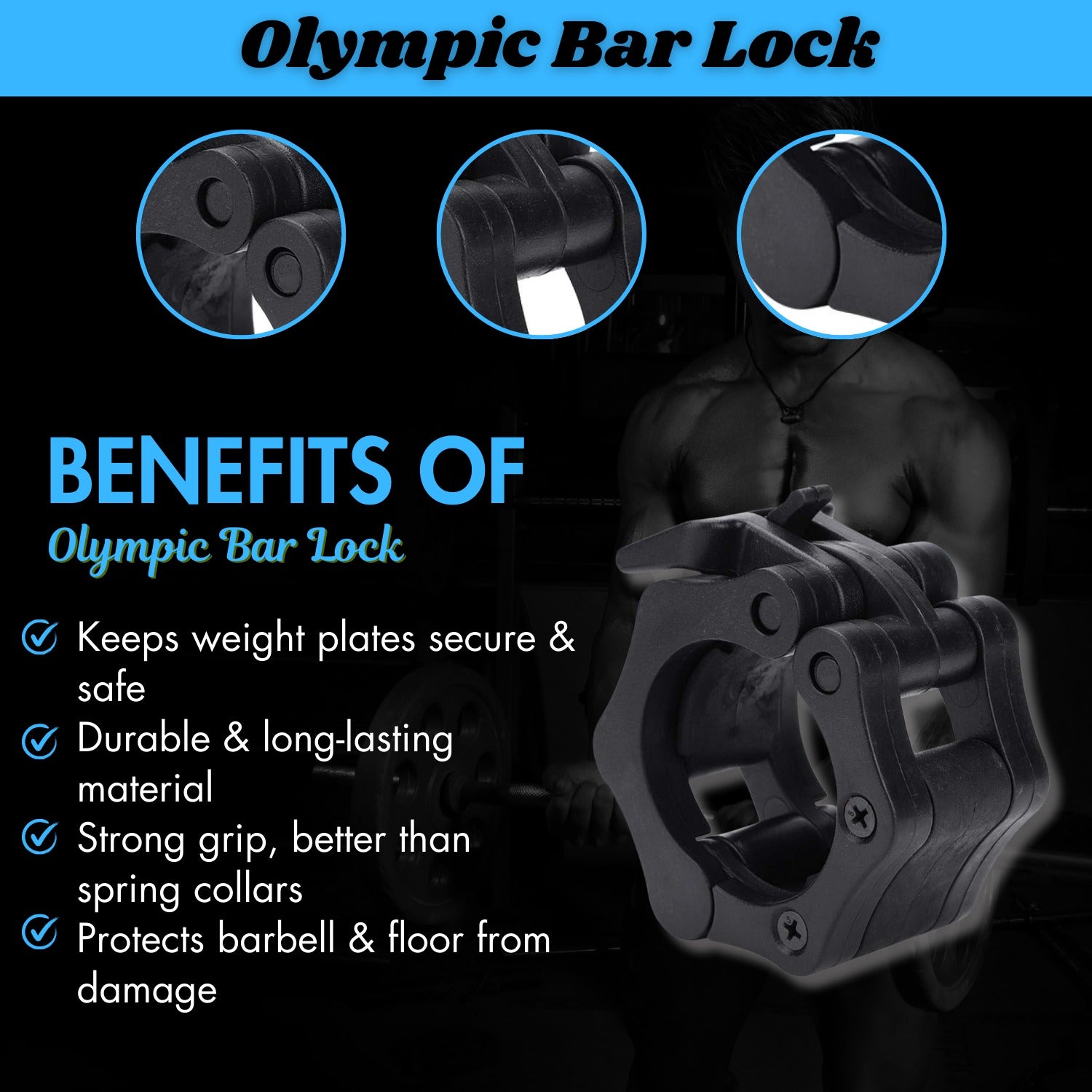 Gym Olympic Barbell Lock