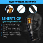 Gym Weight Stack Pin