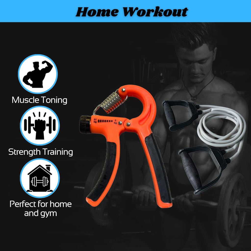 Hand Grip Strengthener & Resistance Tube