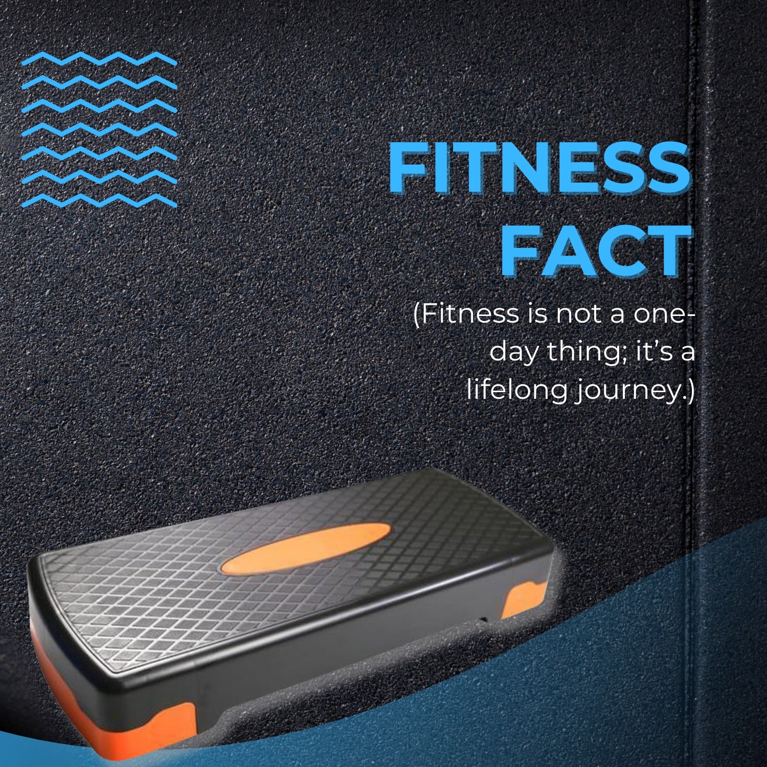 Aerobic Stepper Platform | Adjustable Fitness Step Board