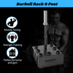 Barbell Rod Storage Stand – 9 Holder | Inspired Fitness