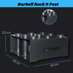 Barbell Rod Storage Stand – 9 Holder | Inspired Fitness