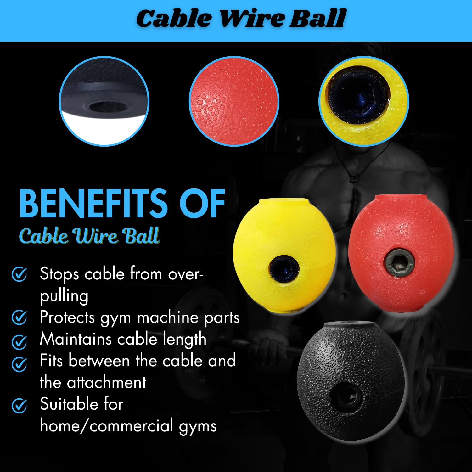 Cable Wire Stopper Ball Set