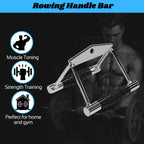 INSPIRED FITNESS Steel V Rowing Handle for Gym | Gym Cable Attachment | V Bar Cable Attachment | Rowing Handle for Cable Machine | LAT Pulldown Attachment | Cable Attachment | Gym Attachments Machine