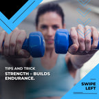 2Kg Vinyl dumbbells' pair