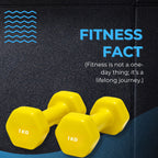 1kg Vinyl Dumbbells Pair