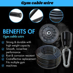 Gym Cable Pulley Set – Heavy Duty Replacement Kit