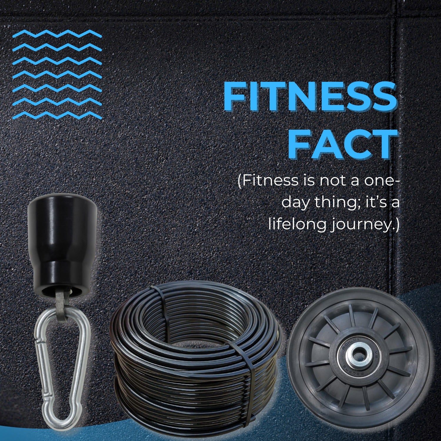 Gym Cable Pulley Set – Heavy Duty Replacement Kit