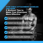 Gym Cable Attachment Combo Set – Premium Steel Bars & Carabiner Hooks
