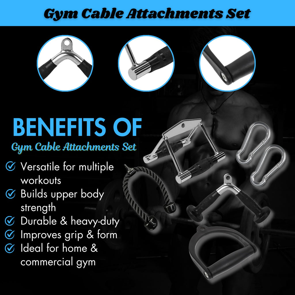 Gym Cable Attachments Set