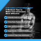 Gym Cable Attachments Set