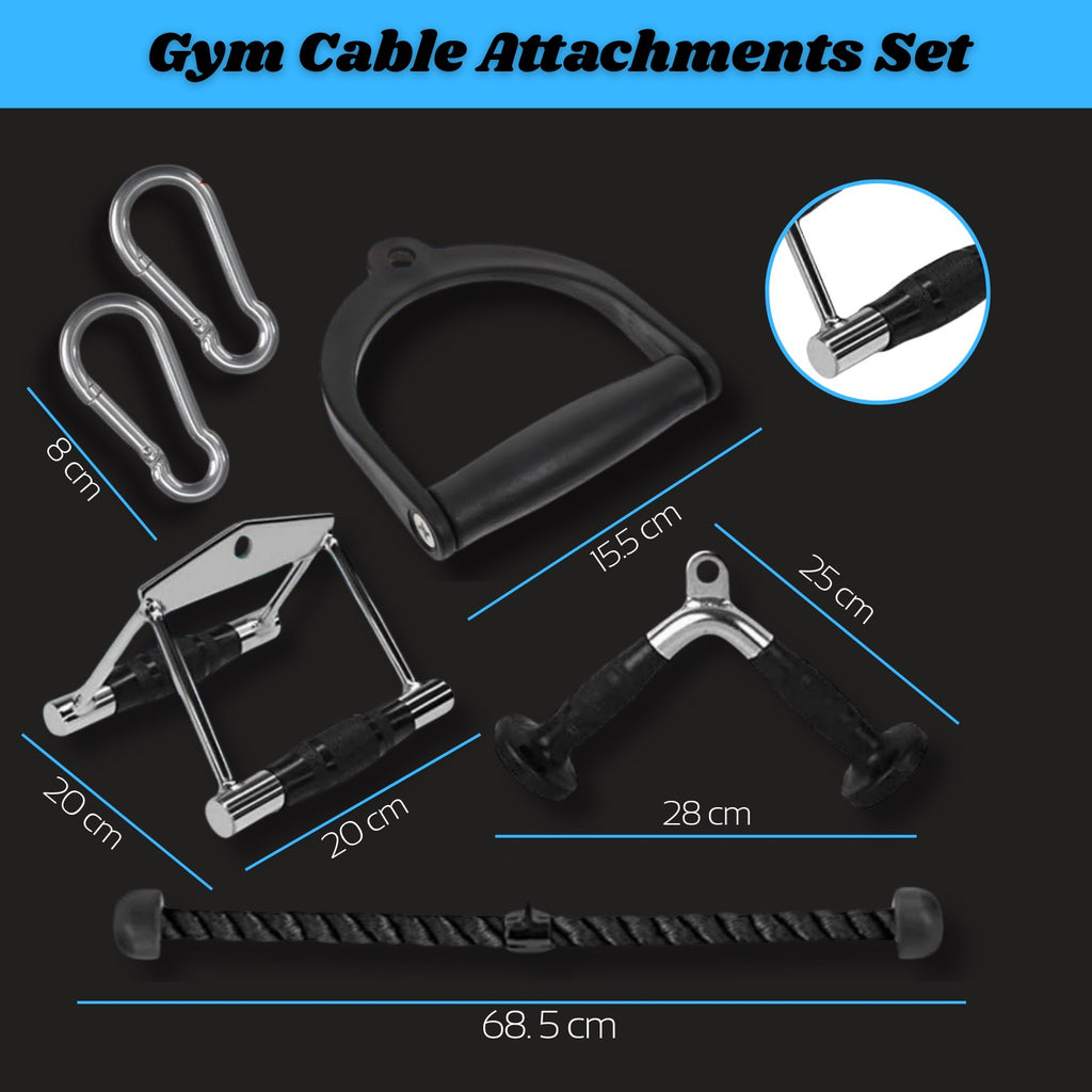 Gym Cable Attachments Set
