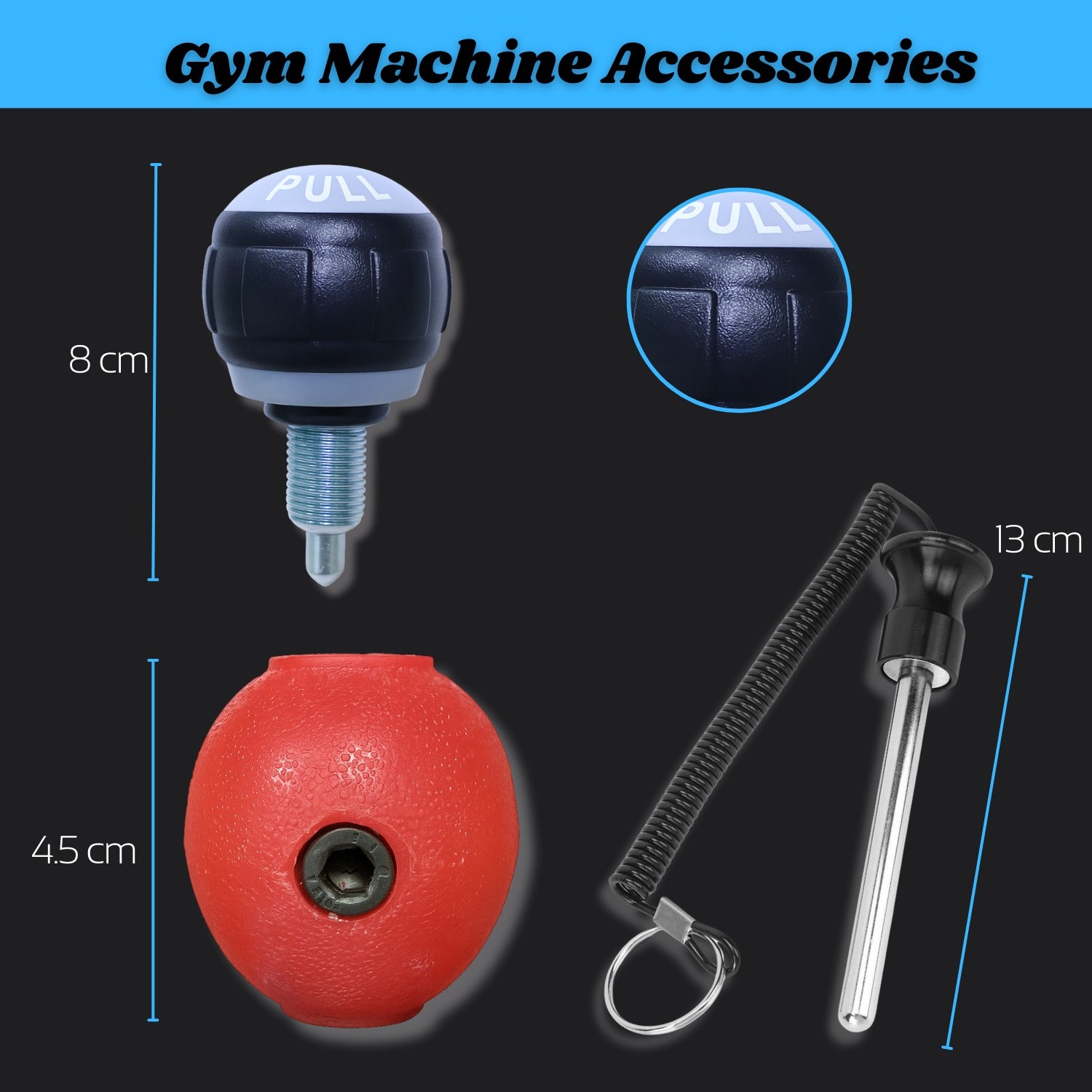 Gym Weight Stack Pin & Cable Ball Stopper