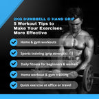 2kg Dumbbells Pair with Hand Grip Exercise