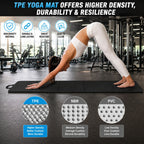 Black foldable gym yoga mat