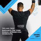 INSPIRED FITNESS Weightlifting Belt Leather Lifting Gym Belt for Men | Weight Belt for Gym Workout | Inspired Fitness Weightlifting - Premium Leather Lifting for Men | Weight for Workout