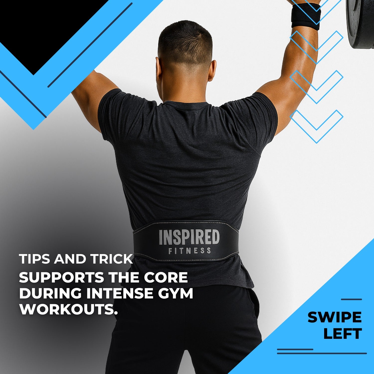 INSPIRED FITNESS Weightlifting Belt Leather Lifting Gym Belt for Men | Weight Belt for Gym Workout | Inspired Fitness Weightlifting - Premium Leather Lifting for Men | Weight for Workout