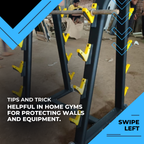 Gym Barbell Holder | Barbell Rack Wall Mount | Plastic Barbell Holder | Durable Plastic Barbell Holder for Home & Garage Gym | Olympic Bar Holder Wall Mount | Gym Barbell Holder Rack