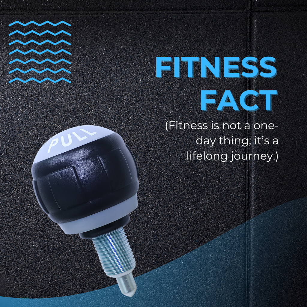 INSPIRED FITNESS Gym Equipment Pull Pin - Adjustable Pull Pin Knob - Heavy Duty Fitness Machine Locking Pin - Cable Machine Adjustment Knob - Universal Gym Equipment Spare Part (1)